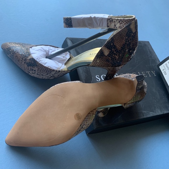 SOLE SOCIETY ANIMAL PRINT POINTY HEELS SIZE 8.5 - Picture 11 of 11